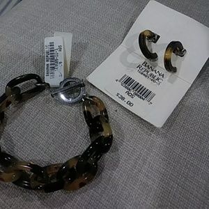 💜.Banana Republic 2 piece tortoise shell